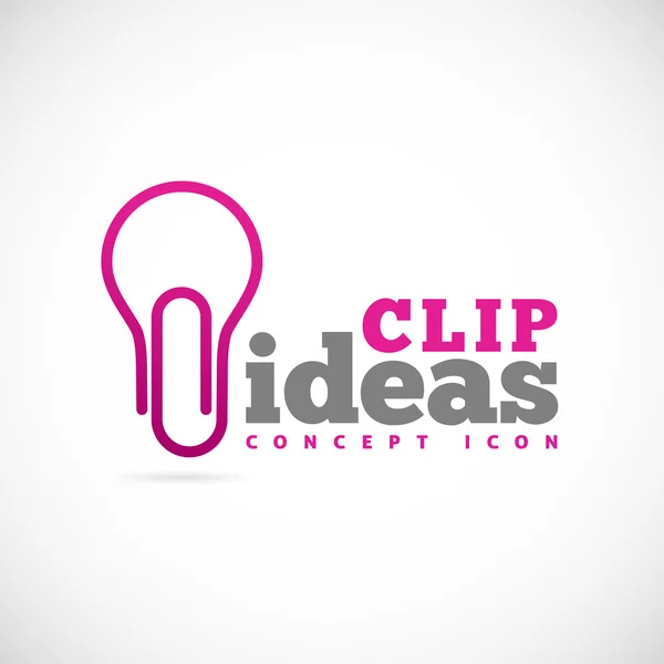 Clip ideen konzept symbol icon — Stockvektor