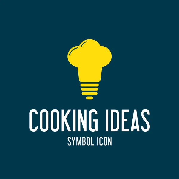 Icono de símbolo de ideas de cocina — Archivo Imágenes Vectoriales