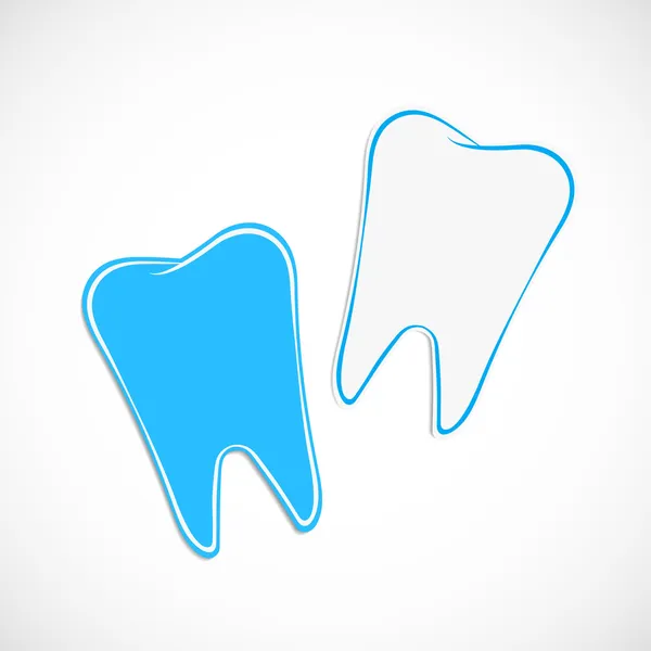 Значок шаблона визитки стоматолога — стоковый вектор