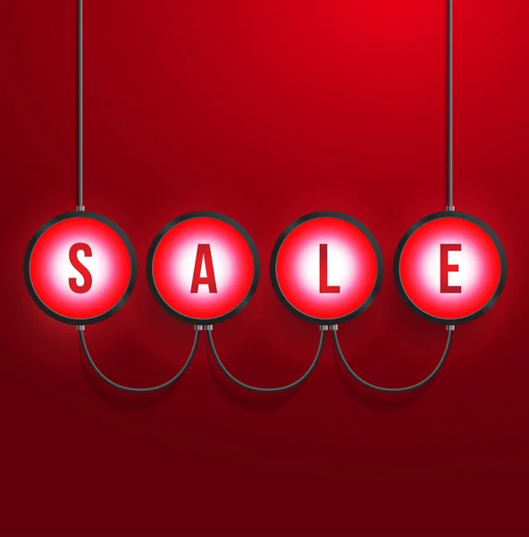 Glowing sale vector background — Stock Vector