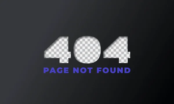 Broušená díra 404 chybová stránka nenalezena ilustrace pro webové stránky ve výstavbě Izolované — Stockový vektor
