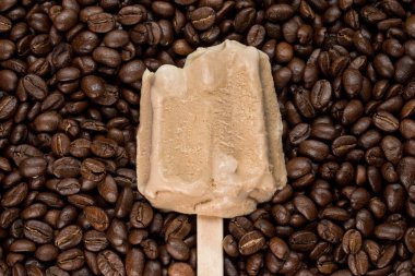 Kahve çekirdekli kahve dondurması.