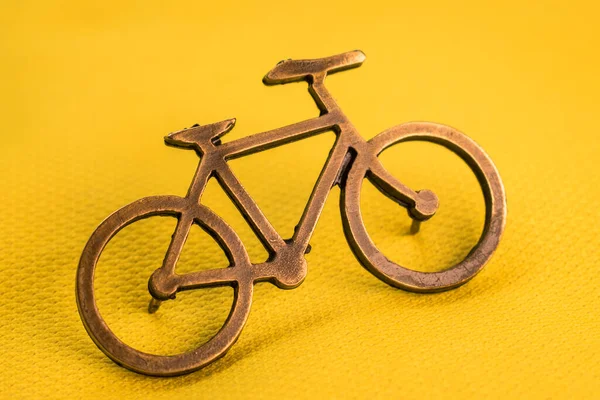 Golden Bike Pin Some Colorful Tour France Shirts — Foto de Stock