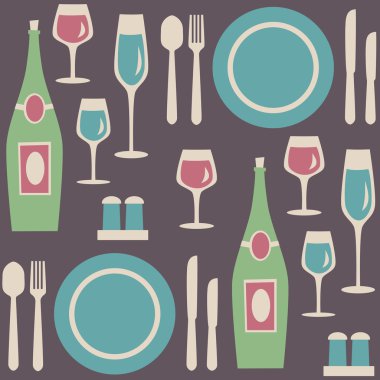 Dikişsiz Restoran desen.