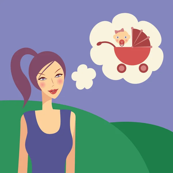 bir çocuk hakkında rüya kadın.