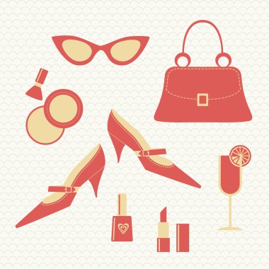 Vintage moda set - Bayan aksesuarlar