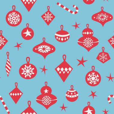 Kış ve yılbaşı Tema için seamless modeli