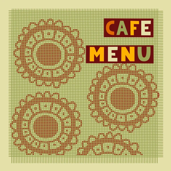 Café menu — Stockvector