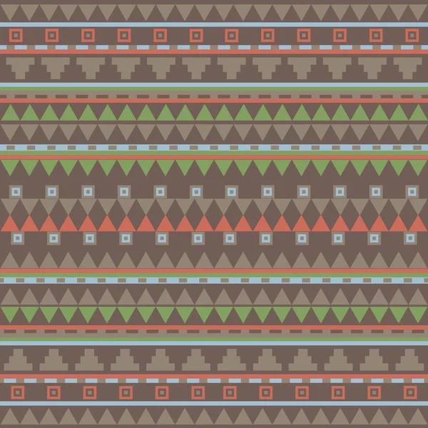 Aztec stil geometriska seamless mönster — Stock vektor