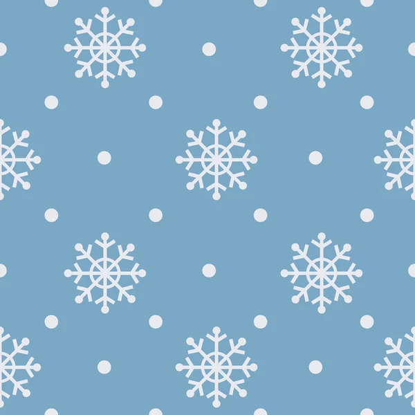 Seamless snowflakes background for winter theme — Stock Vector