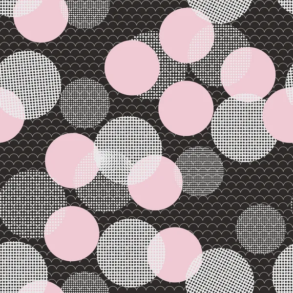 pembe ve beyaz top ile Seamless Modeli