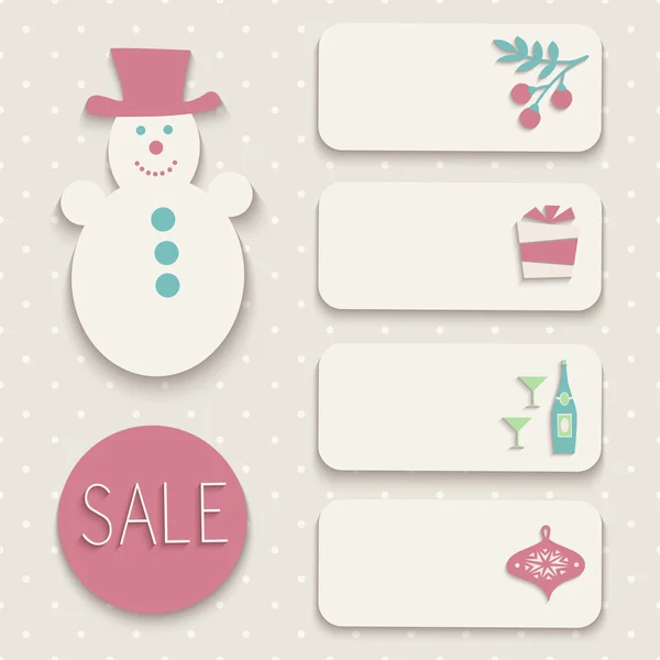 Conjunto de iconos de Navidad. — Vector de stock