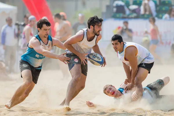 Hong Kong, Cina - 22 marzo 2014: Il 2014 di The Beach 5 è il quarto anno consecutivo e diventa un punto fermo del panorama sportivo annuale di Hong Kong. L'evento è gratuito e adatto alle famiglie . — Foto Stock