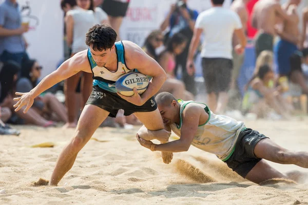 Hong Kong, Cina - 22-23 marzo 2014: Il 2014 di The Beach 5 è il quarto anno consecutivo e diventa un punto fermo del panorama sportivo annuale di Hong Kong. L'evento è gratuito e adatto alle famiglie . — Foto Stock