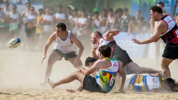 Hong Kong, Cina - 22-23 marzo 2014: Il 2014 di The Beach 5 è il quarto anno consecutivo e diventa un punto fermo del panorama sportivo annuale di Hong Kong. L'evento è gratuito e adatto alle famiglie . — Foto Stock