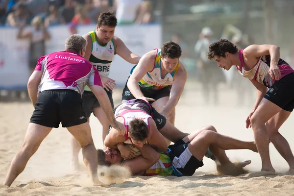 Hong Kong, Cina - 22-23 marzo 2014: Il 2014 di The Beach 5 è il quarto anno consecutivo e diventa un punto fermo del panorama sportivo annuale di Hong Kong. L'evento è gratuito e adatto alle famiglie . — Foto Stock