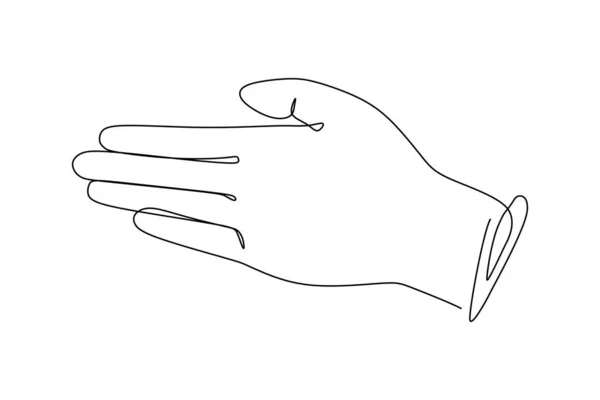 Зап Ясті Пальмовий Жест Інше Положення Пальців Знак Символ Жестів — стоковий вектор