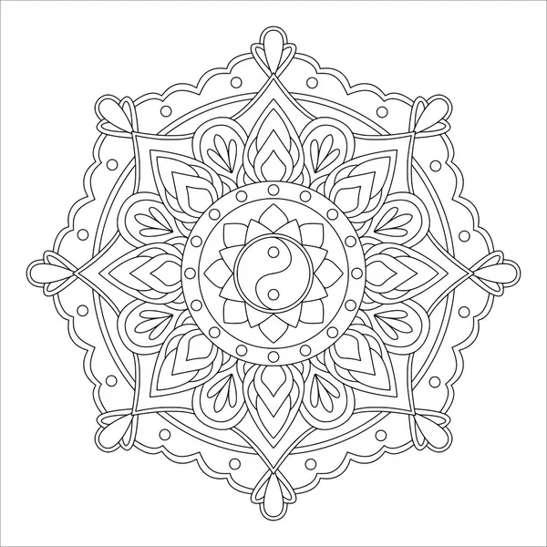 Mandala Arabe Marocain Turc Motifs Espagnols — Image vectorielle