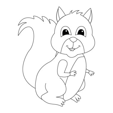 Xerus 'un vektör karikatür çizimi