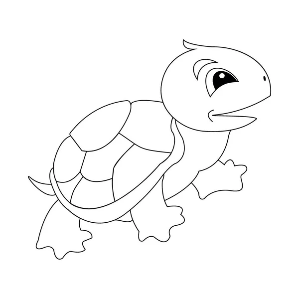 Черепаха Раскрашивает Книжную Иллюстрацию — стоковый вектор