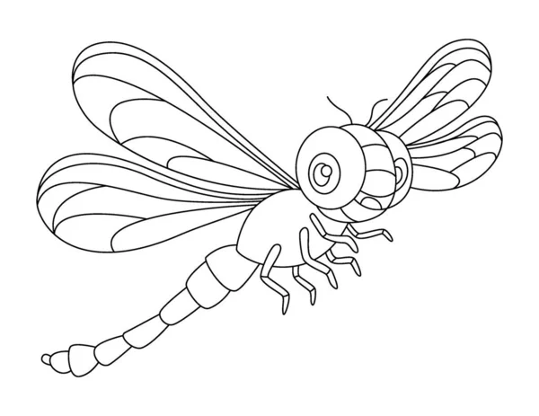 Hand Drawn Illustration Dragonfly — Stock Vector