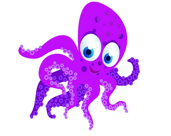 Chobotnice kreslený — Stockový vektor