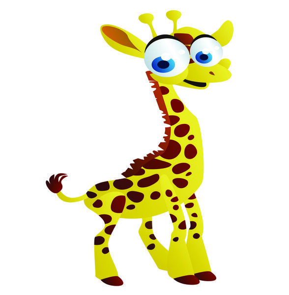 Жираф-карикатура
