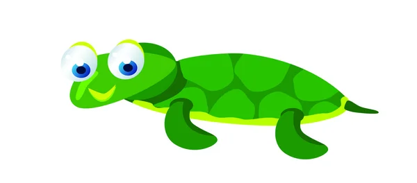 Linda tortuga bebé — Vector de stock