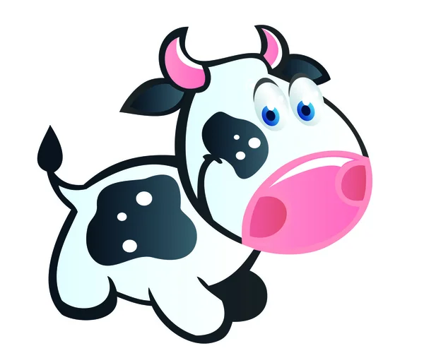 Baby cow cartoon — Stock Vector