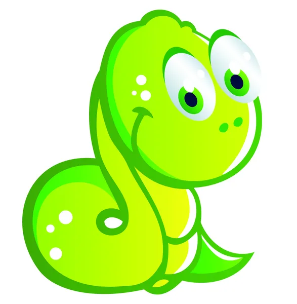 Bébé serpent dessin animé — Image vectorielle