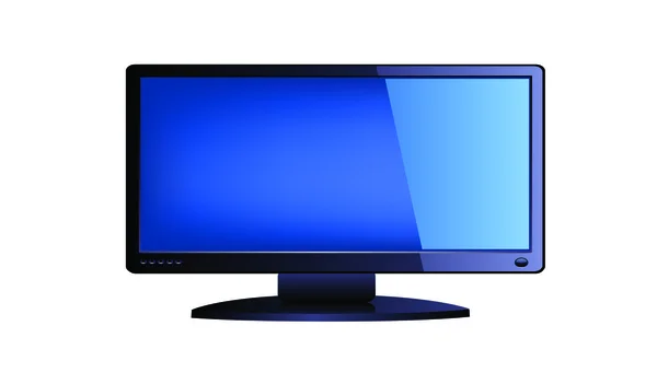 LED TV Monitor — Stock Vector