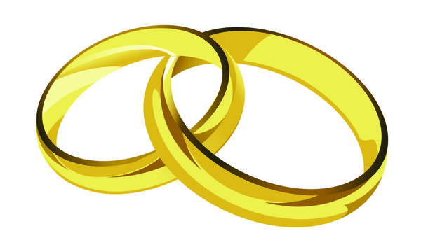 Golden rings illustration