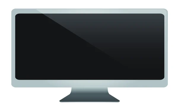 Černá pc monitor — Stockový vektor