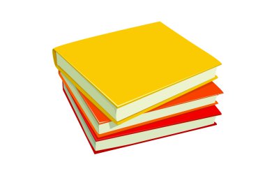 yığın kitap illüstrasyon