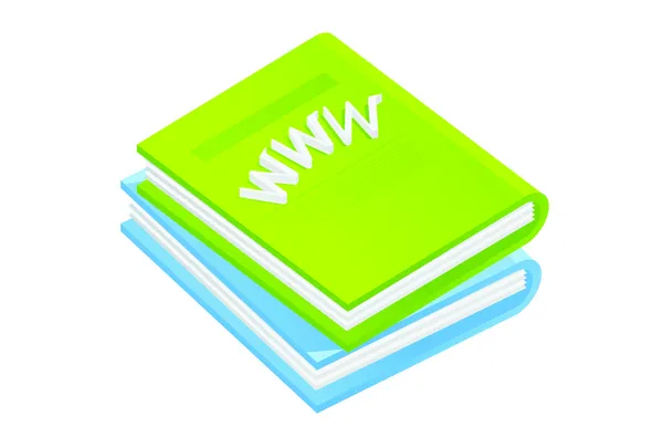 Grüne Bücher — Stockvektor