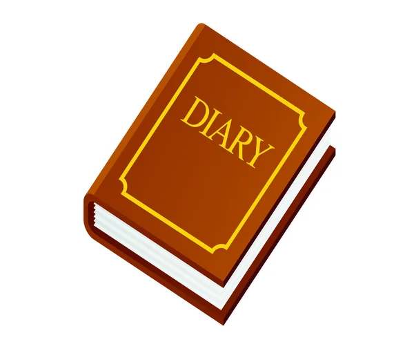 Libro de diario — Vector de stock