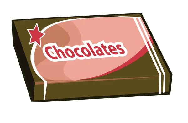 Illustration au chocolat — Image vectorielle