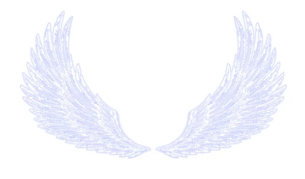 Blaue Flügel — Stockvektor