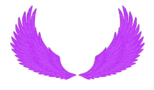 Violette Flügel — Stockvektor
