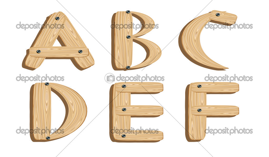 Wood alphabets outlet