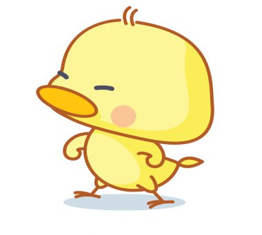 Cute karikatür chicks