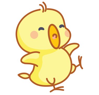 poz cute karikatür chicks