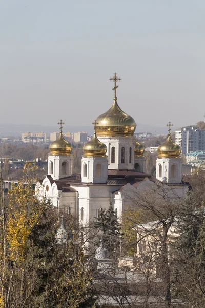 View from the spur Mashuk on Cathedral of Christ the Savior — Stock Photo, Image