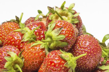 Bir yığın yığın çilek portre