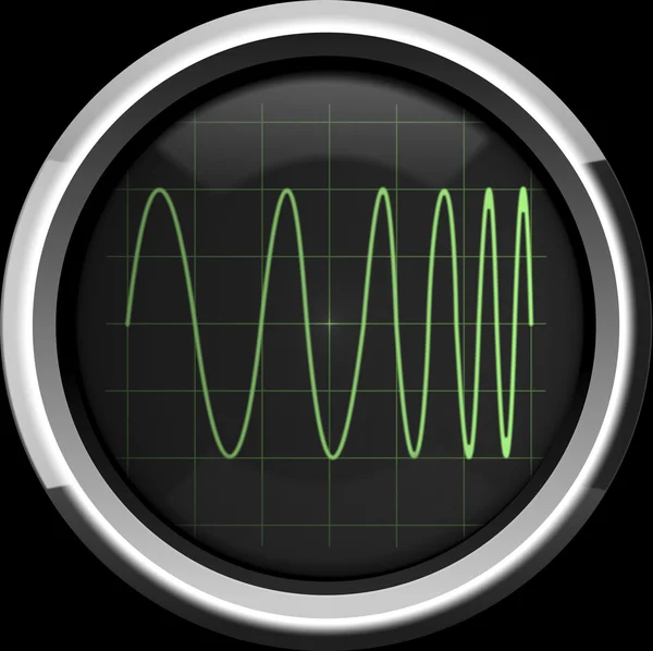 Signal with frequency modulation (FM) — Stock Photo, Image