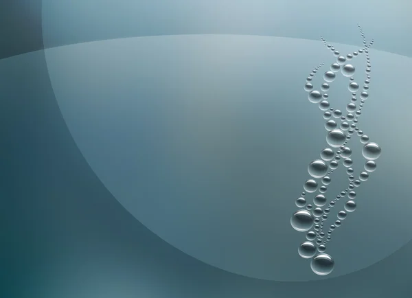 Пузырьки воздуха под водой — стоковое фото