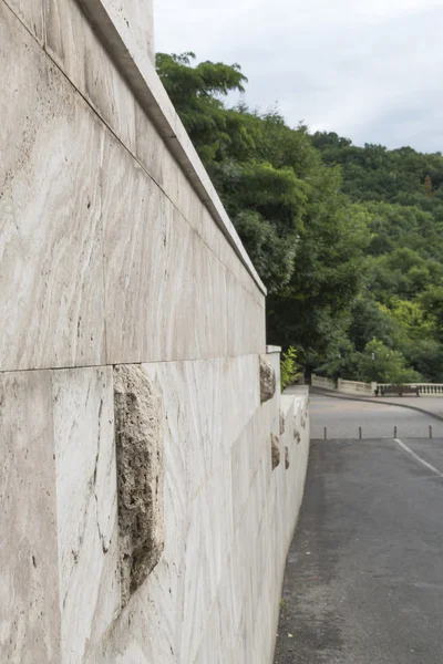 Bir karo ile kaplamalı duvar — Stok fotoğraf