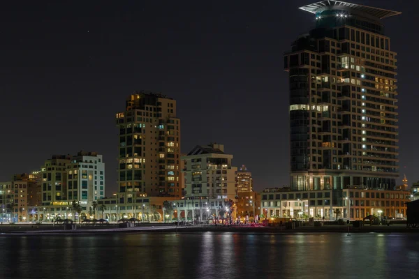 Tel aviv gece panorama — Stok fotoğraf