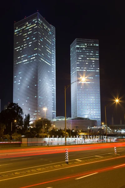 Tel Aviv at night — Stock Photo, Image