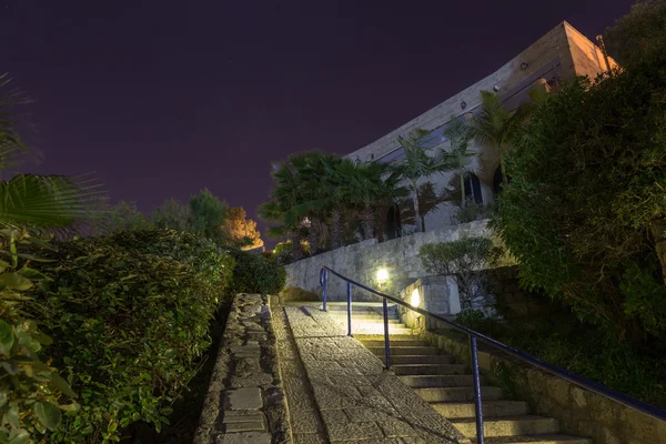 Staré Jaffy v noci. Izrael — Stock fotografie